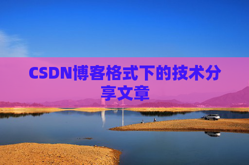 CSDN博客格式下的技术分享文章